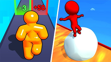 Tall Man Run🆚Snow Race 3D Max Levels Android IOS Walkthrough Gameplay NTEW14