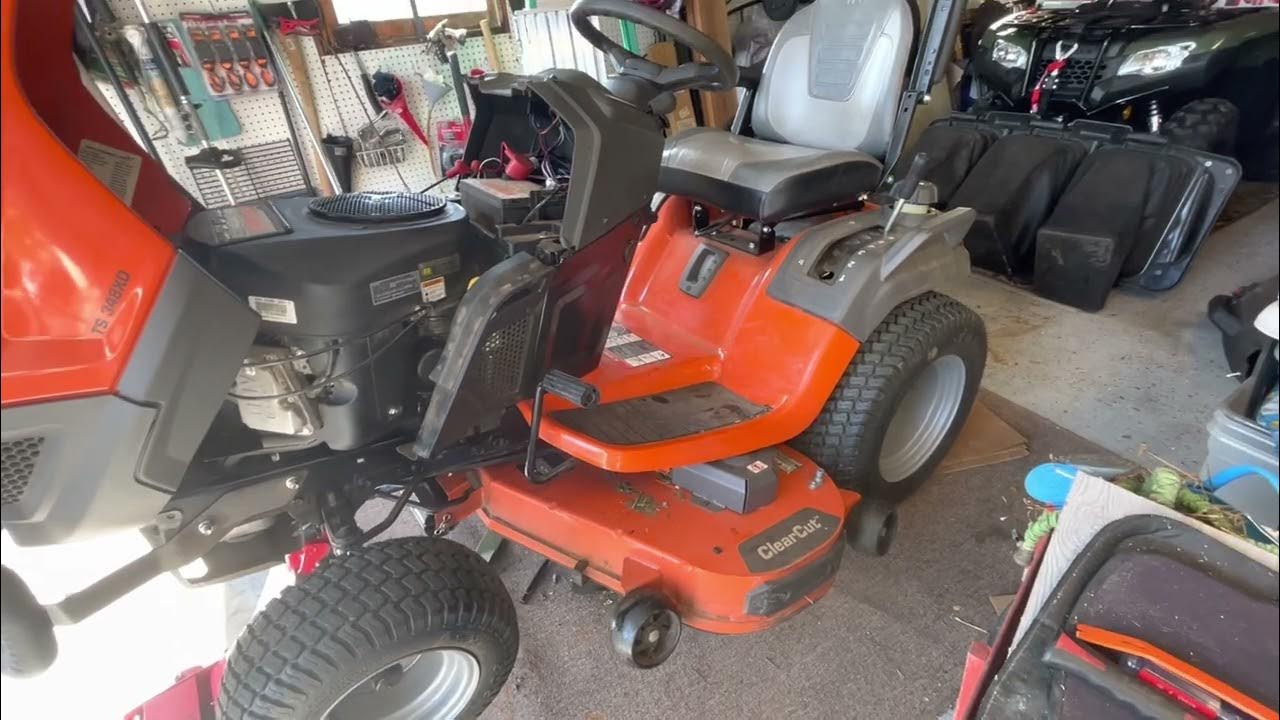 Husqvarna TS348XD Kawasaki 24 HP 2020 change blades and tune up YouTube