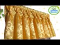 Super Easy Valance Curtain Full Tutorial For Beginners | ideas & Design for your windows😊