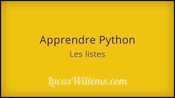 Tutoriel Python - Les listes #3