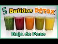 Batidos Detox para Perder Peso y Deshinchar el Abdomen