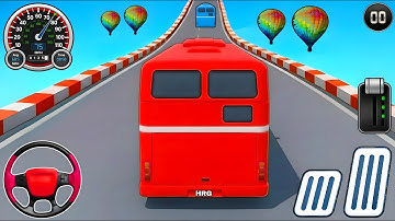 Crazy Bus Mega Ramp Impossible Racing - Bus Mega Ramp Impossible Tracks - Android Gameplay #96