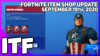 Fortnite Item Shop CAPTAIN AMERICA IS BACK! [September 19th, 2020] (Fortnite Battle Royale)