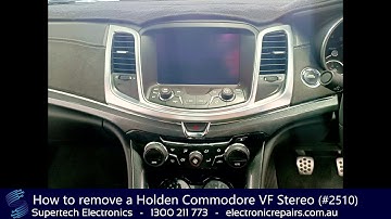 How to remove a Holden Commodore VF Stereo (#2510)