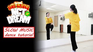 NCT DREAM 엔시티 드림 '맛 (Hot Sauce)' Dance Tutorial | Mirrored   SLOW MUSIC