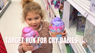 Going to Target to find CRY BABIES! #target #crybabies #youtube #trending