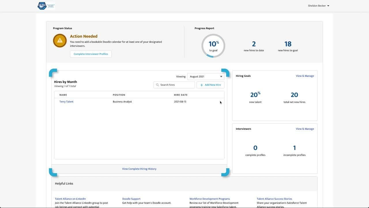 Salesforce Talent Alliance Demo