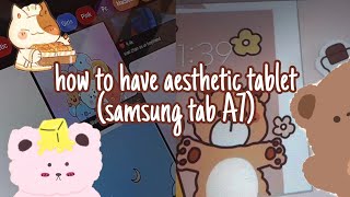 how to have an aesthetic android tablet (samsung tab A7) screenshot 4