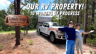 10 Months of Progress on Our RV Property!