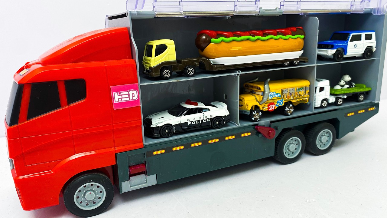 トミカ☆世界の高級な車のミニカーを開封してコンボイへ収納☆ホンダ