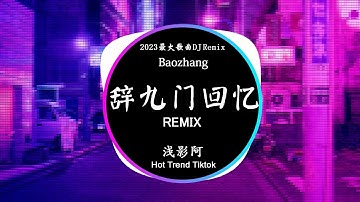 Khúc Cửu Môn Hồi Ức 辞九门回忆 - 浅影阿 (DJ抖音 Remix) 【動態歌詞/Pinyin Lyrics】『戲子多秋，可憐一處情深舊。』Hot Douyin Tiktok