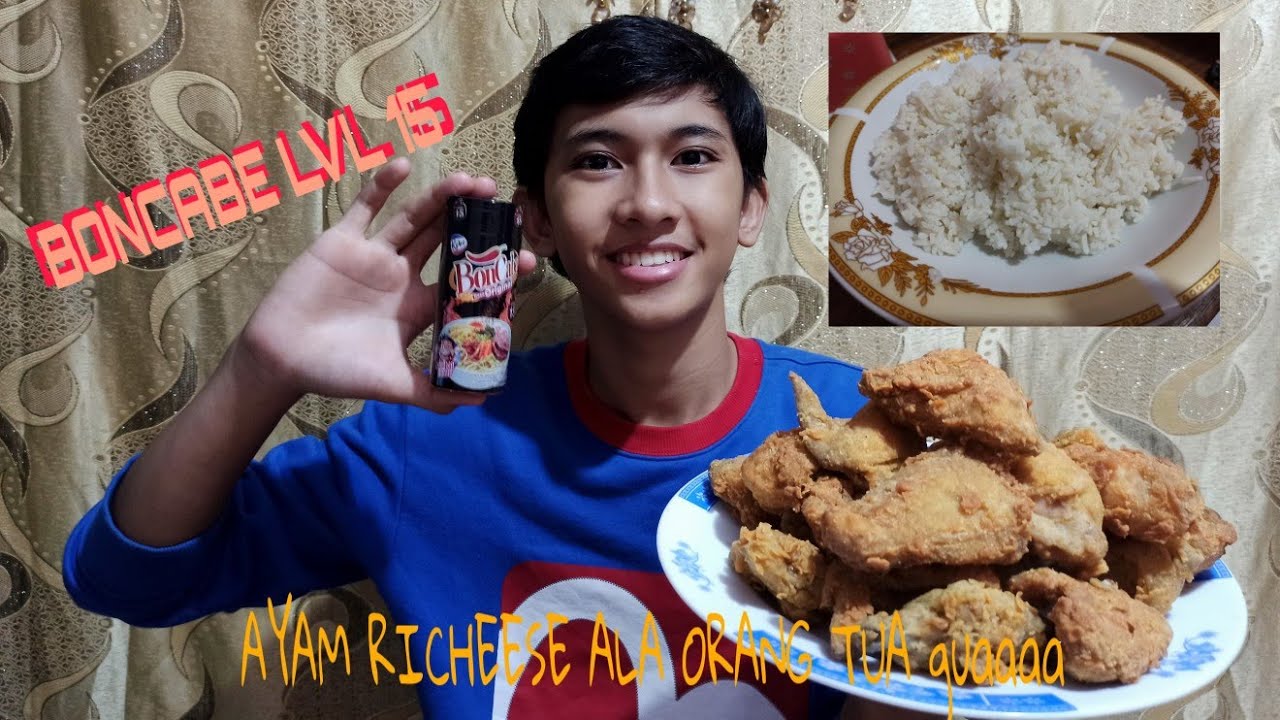 KEREN...!!! MUKBANG AYAM RICHEESE ALA ORTU 15 POTONG + NASI - YouTube