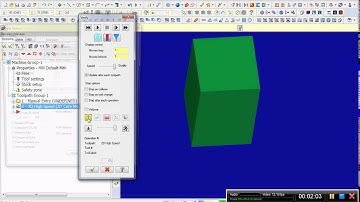 MasterCam 2D Core Mill Toolpath