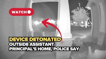 Explosives detonated outside school administrator’s home, teens arrested: CAUGHT ON VIDEO