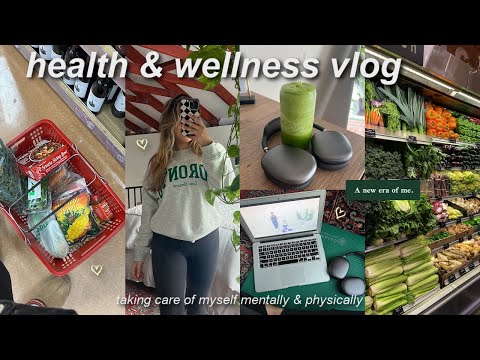 HEALTH VLOG🌱: taking care of myself, working out, grocery haul, & new goals for the new year! thumbnail