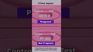 Positive Pregnancy TEST vs Negative in 30 SECONDS Time Lapse #shorts screenshot 4