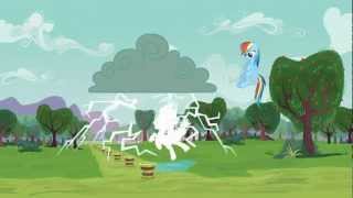 Rainbow Dash helps Applejack - Apple Family Reunion