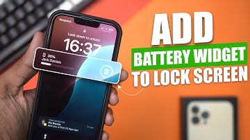How to Add Battery Widget to iPhone Lock Screen | iPhone Battery Percentage on Lock Screen