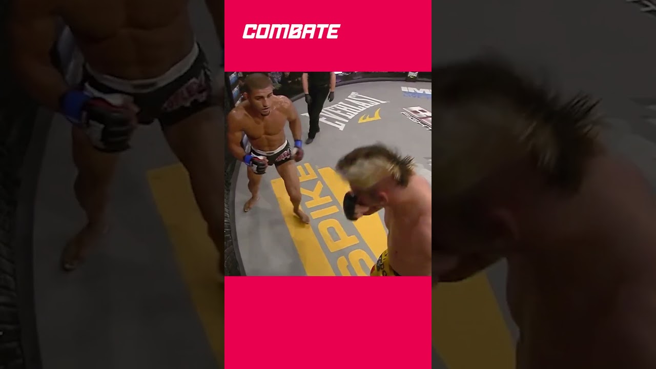 DOUGLAS LIMA ACERTA CHUTE ESPETACULAR NA CABEÇA DE  JACOB ORTIZ | #shorts | Combate.globo