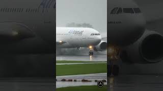 A330 Super Soaker!✈️⛈️ #pilots #planes #avation #flyinghigh #a330 #viralshort