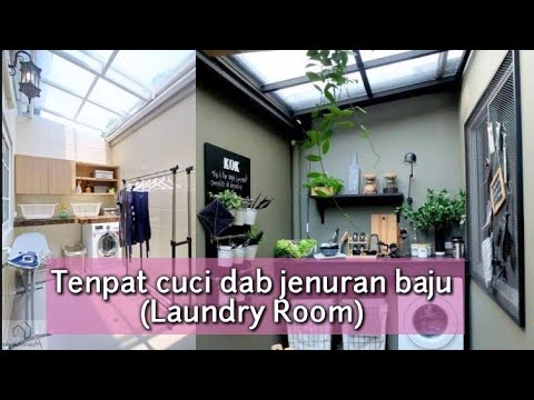 Desain inspirasi tempat  cuci  dan jemur baju  laundry room 