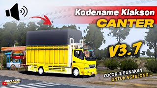 KODENAME KLAKSON CANTER TERBARU | BUSSID V3.7