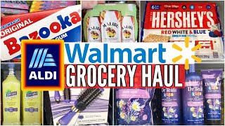 WALMART GROCERY HAUL // ALDI GROCERY HAUL // NEW ALDI FINDS // SHOP WITH ME