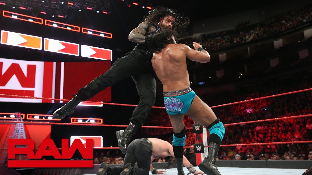 Roman Reigns &amp; Seth Rollins vs. Jinder Mahal &amp; Elias: Raw, June 4, 2018