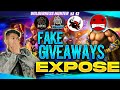 FAKE GIVEAWAYS OF FAKE YOUTUBERS 😈! GARENA FREE FIRE