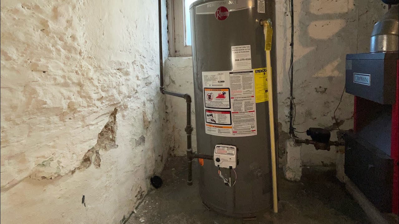Rheem Performance Natural Gas Water Heater YouTube