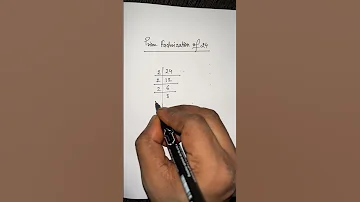 Prime Factorization Of 24 Maths Shorts Trending Viral 