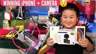 DAPAT iPHONE DAN KAMERA ! CLAW MACHINE | 夾娃娃