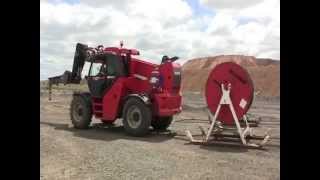 TELEHANDLER MINING CABLE REEL PULLING MANITOU