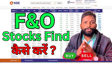 How to find & Download F&O stocks list in nse? | F&O (Hindi)