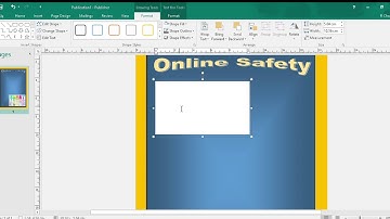 Publisher 2016 - Adding in text boxes