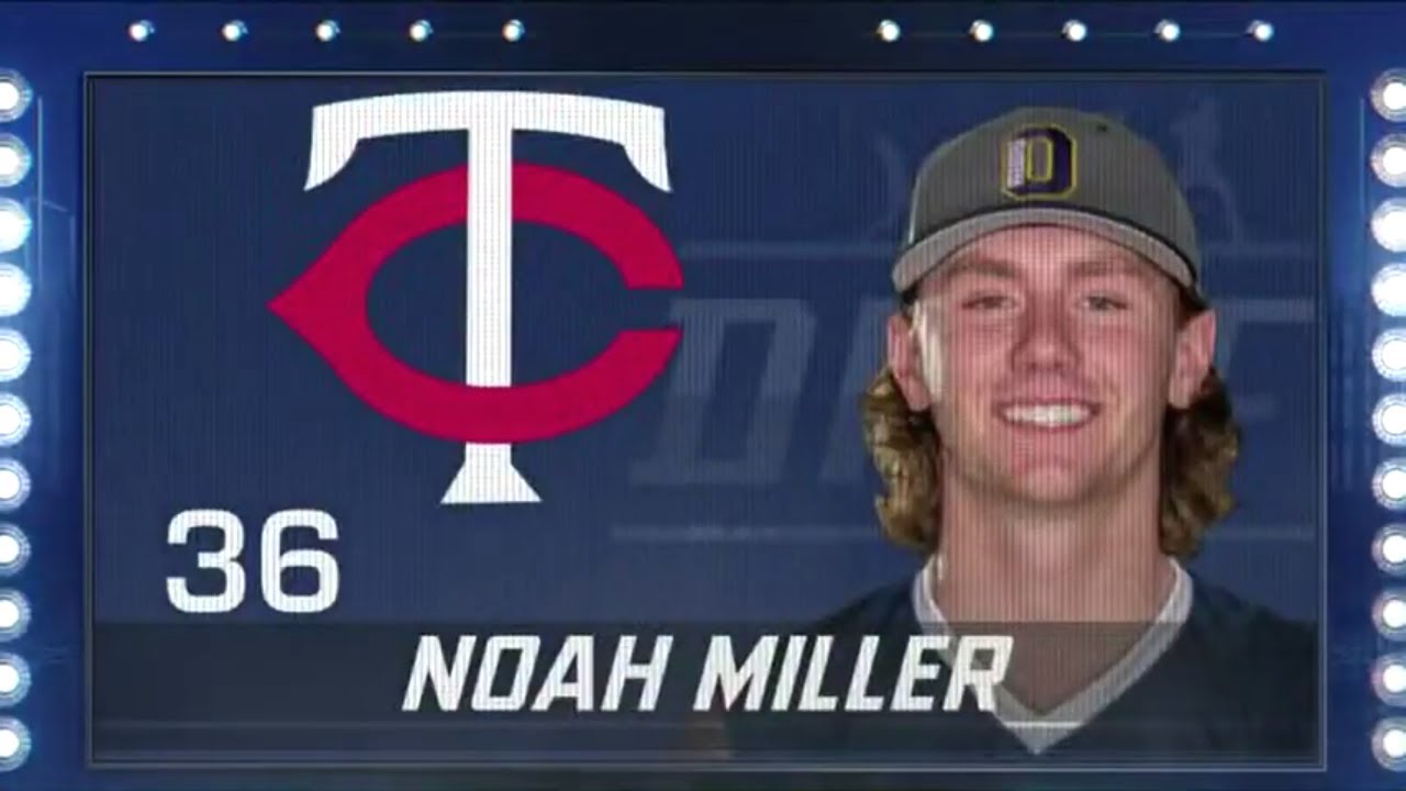 The Minnesota Twins select Noah Miller 36th overall in the 2021 ...
