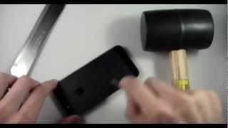 [Apple iPhone 5]: Hammer Drop   Knife Scratch Test - Đập phá IPhone 5