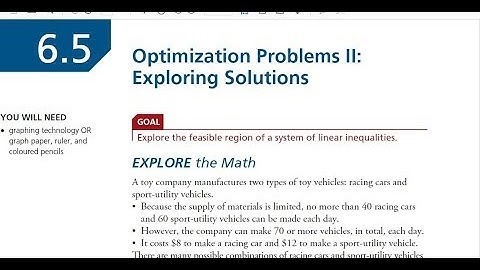 FM 20 6.5 Optimization (part 2) - Optimal Solutions