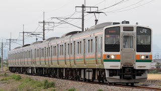 【大藤まつり臨時列車】JR両毛線 9431M 臨時 小山行き 211系3000番台(高タカC15編成) 思川～小山