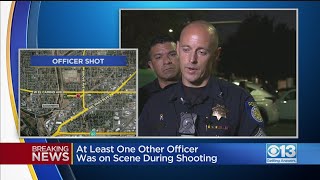 Sacramento Police Press Conference On Officer Shot