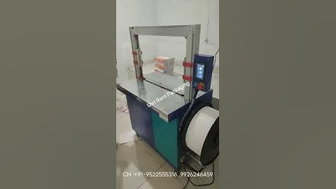 Mini Automatic Box Strapping Machine for Books ,Copy ,Carton Box packaging | Mini Strapping Machine