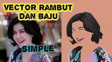 tutorial vector rambut - infinite design android #EFGH