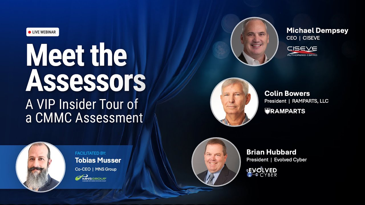 Meet the Assessors CMMC Webinar - YouTube