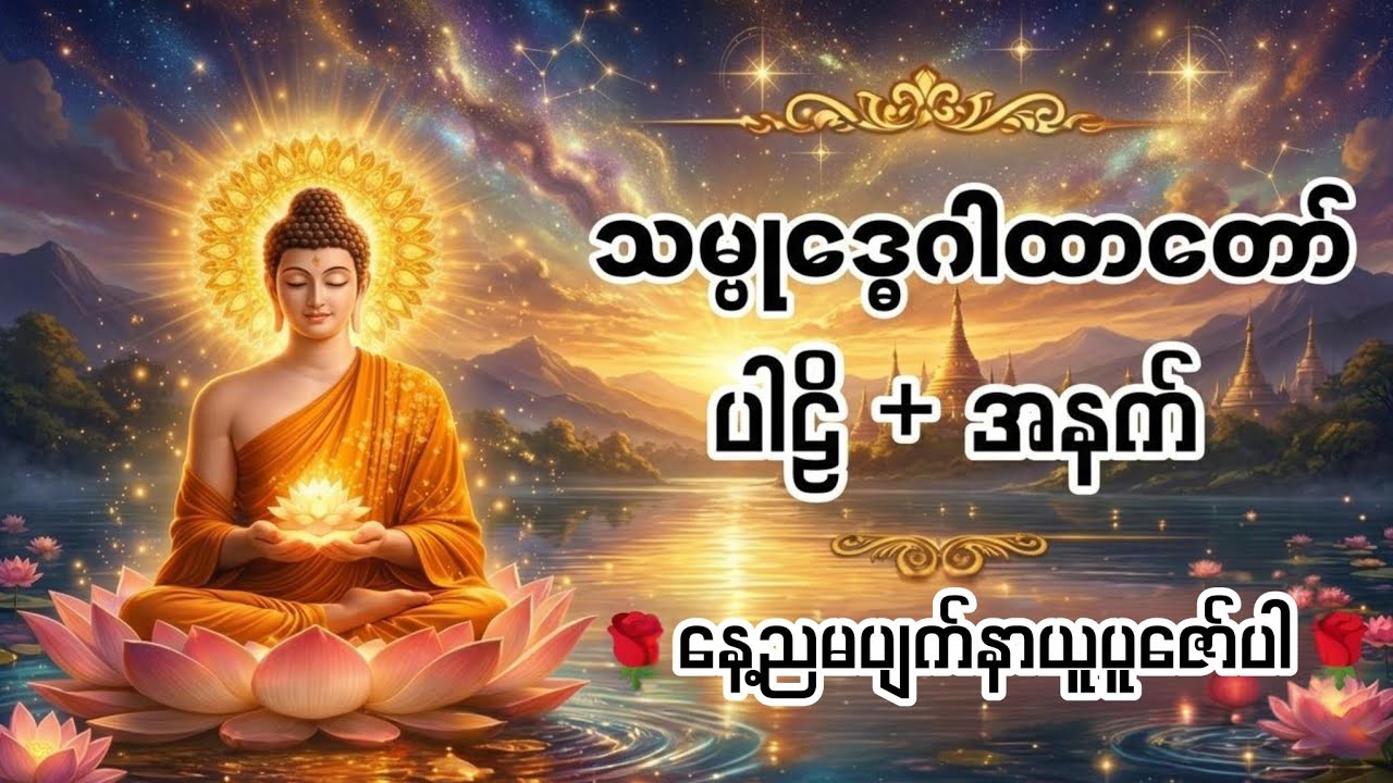 ❄ ပူပင်သောကကင်းစေရန် သမ္ဗုဒ္ဓေဂါထာတော်ကို နေ့ညမပျက်နာယူပူဇော်ပါ🙏🙏🙏