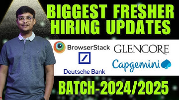 Exciting Job Opportunities Overview | Batch-2024/2025 | latest opportunity |