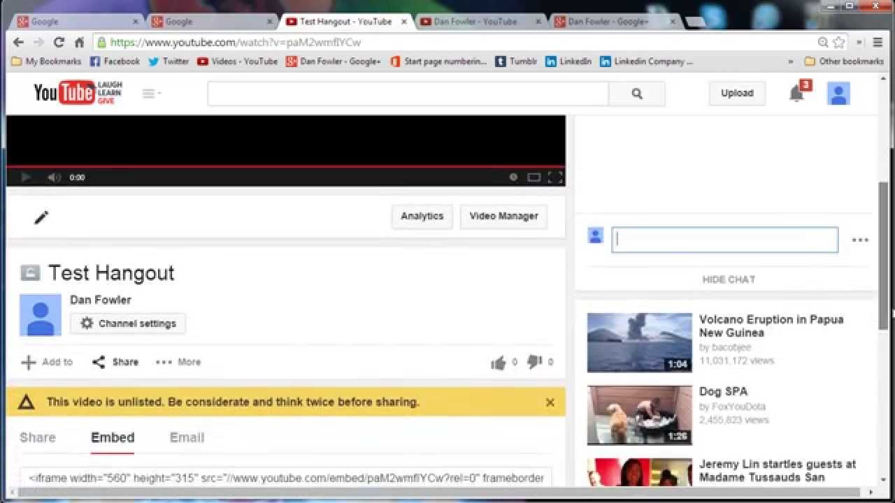 YouTube Live Events vs. Google Hangouts