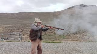 58 Caliber Custom Hawken Muzzleloader Shooting & Dribble 
