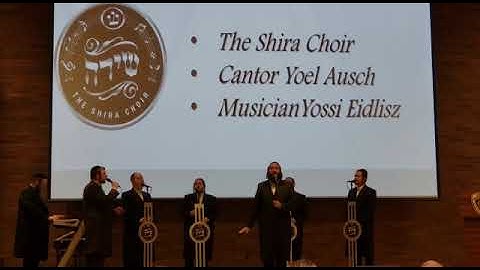 Cantor Yoel Ausch With the Shira Choir at The NYPD Security Briefing High Holidays2019