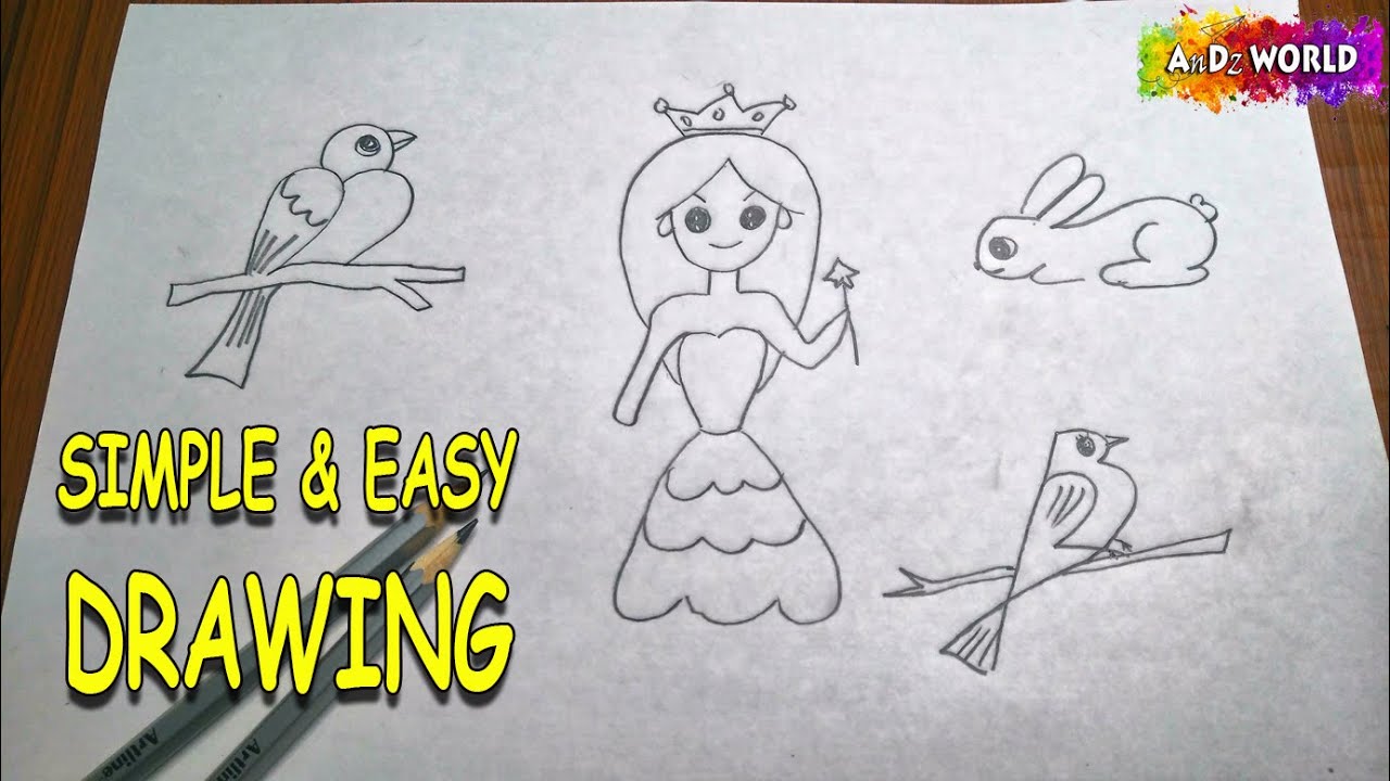 EASY & SIMPLE DRAWING IDEAS - part 1 | FOR BEGINNERS | SIMPLE PENCIL