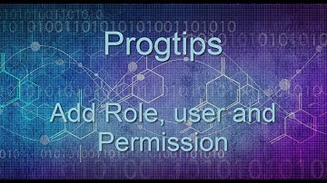 Add Role, user and Permission